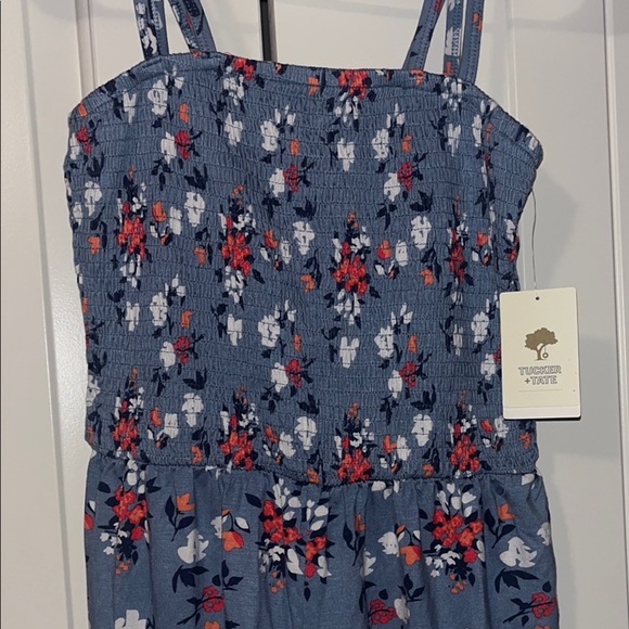 Tucker + Tate Blue Floral Romper - Picture 5 of 8